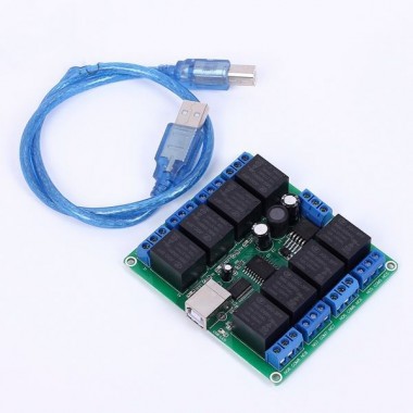 5V/12V 8 Channel USB Relay Module